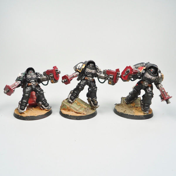 Warhammer 40k Army Space Marines Deathwatch Inceptors x3 Painted