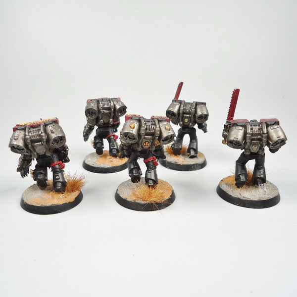 Warhammer 40k Army Space Marines Deathwatch Assault Marines x5 Painted