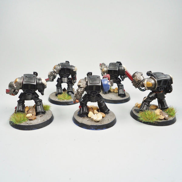 Warhammer 40k Army Space Marines Deathwatch Terminators x5 Painted