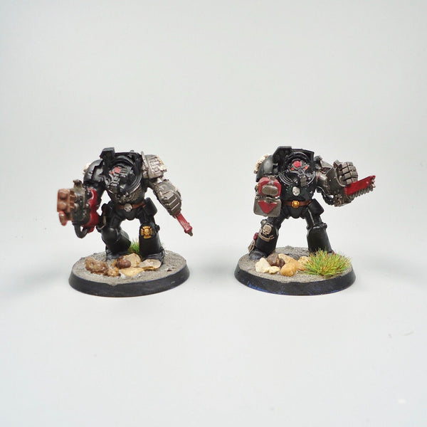 Warhammer 40k Army Space Marines Deathwatch Terminators x5 Painted