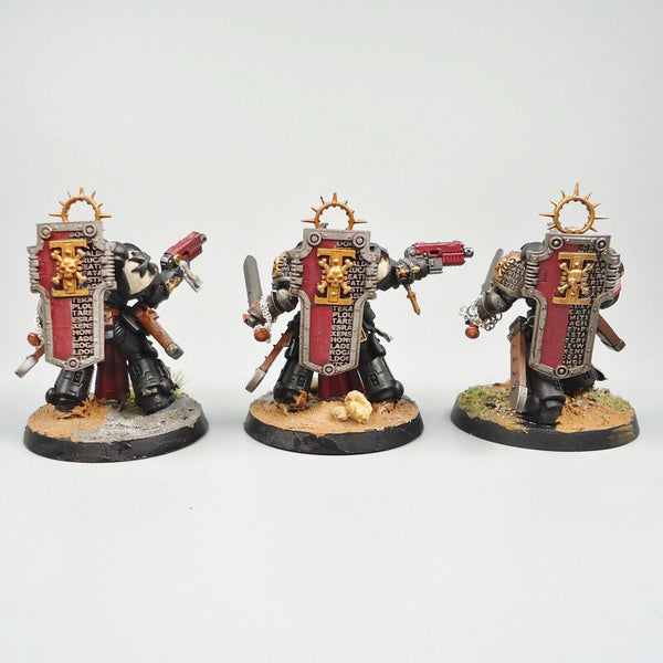 Warhammer 40k Army Space Marines Deathwatch Bladeguard Veterans x3 Painted