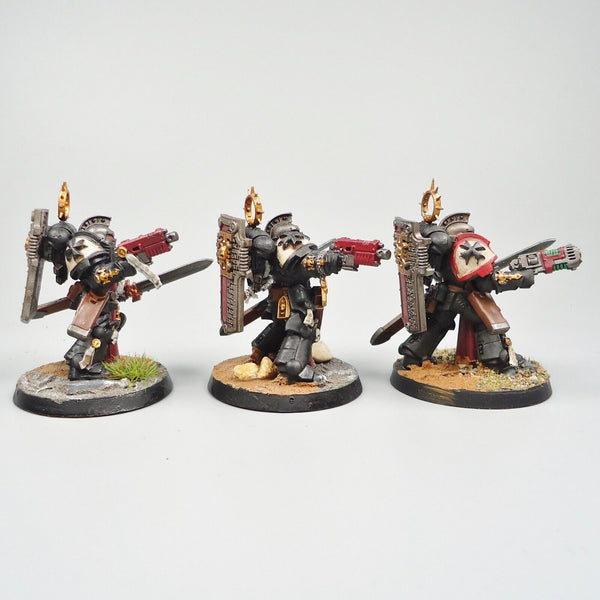 Warhammer 40k Army Space Marines Deathwatch Bladeguard Veterans x3 Painted