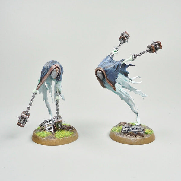 Warhammer Age Of Sigmar Army Nighthaunt Chainghasts x2 Painted