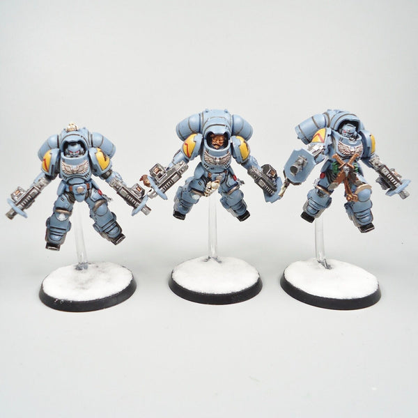 Warhammer 40k Army Space Marines Space Wolves Inceptors x3 Painted