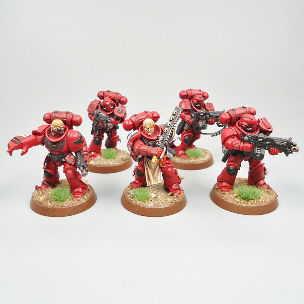 Space Marines Blood Angels Intercessors Squad Painted Warhammer 40k Army