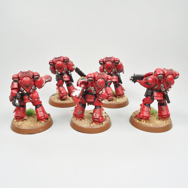 Space Marines Blood Angels Intercessors Squad Painted Warhammer 40k Army