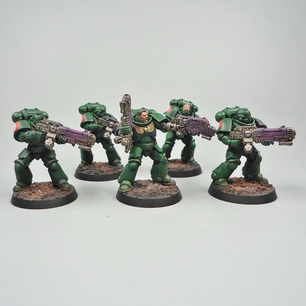 Warhammer 40k Army Space Marines Dark Angels Primaris Hellblasters x5 Painted