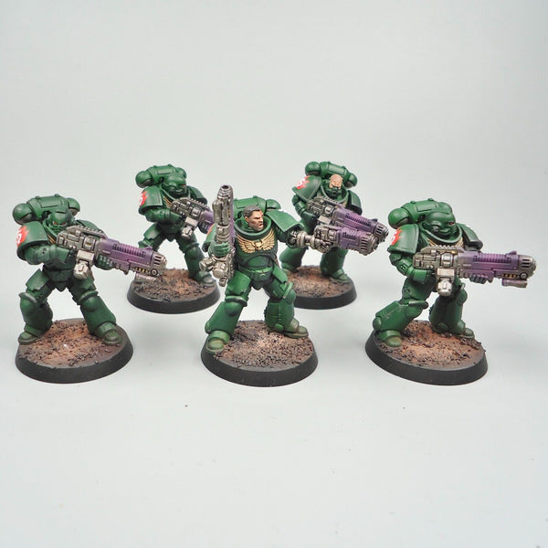 Warhammer 40k Army Space Marines Dark Angels Primaris Hellblasters x5 Painted