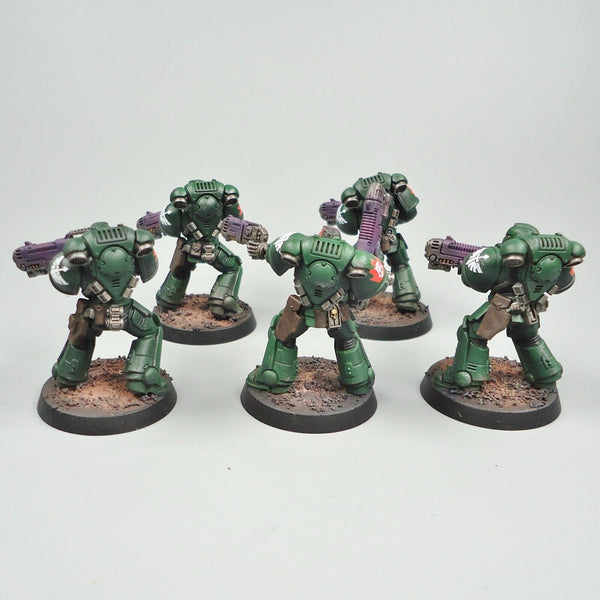 Warhammer 40k Army Space Marines Dark Angels Primaris Hellblasters x5 Painted