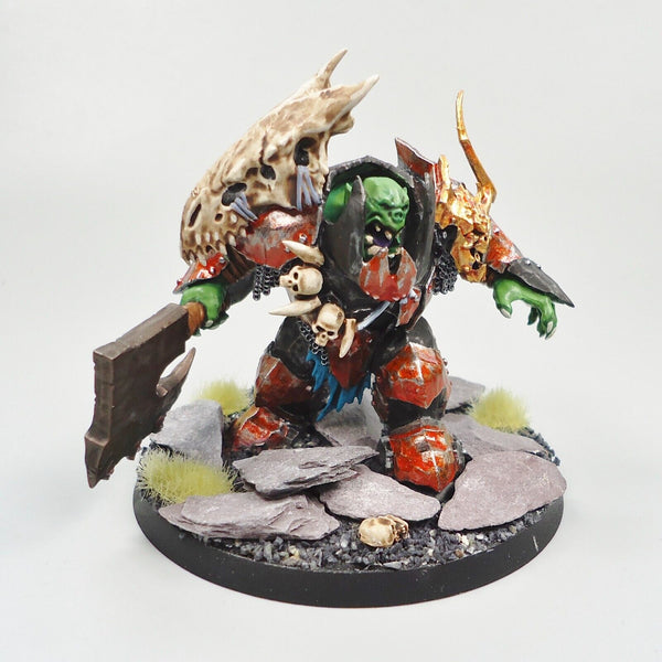 Warhammer Fantasy Age of Sigmar Army Orruk Warclans Ironjawz Megaboss Painted