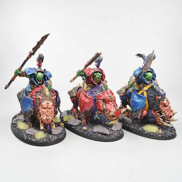 Warhammer Fantasy Age of Sigmar Army Orruk Warclans Ironjawz Gore Gruntas x3