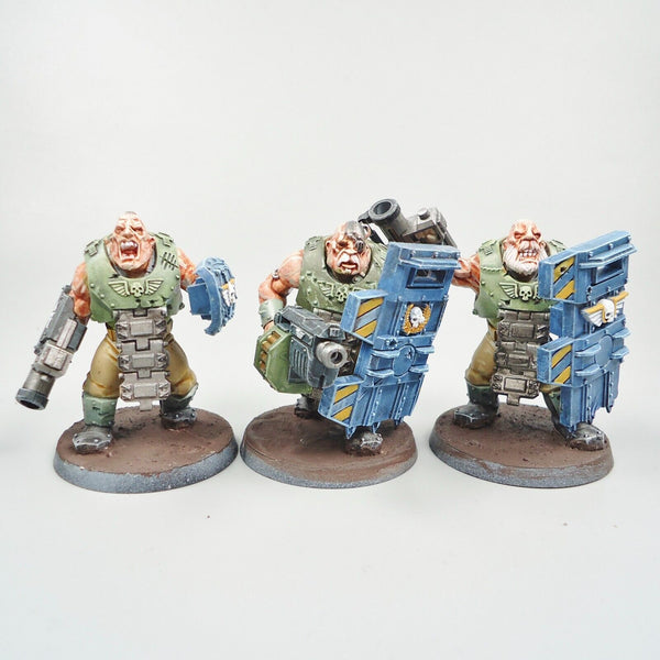 Warhammer 40k Army Astra Militarum Bullgryns x3 Painted