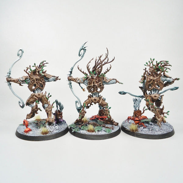 Warhammer Fantasy Age of Sigmar Army Sylvaneth Kurnoth Hunters x3 Painted