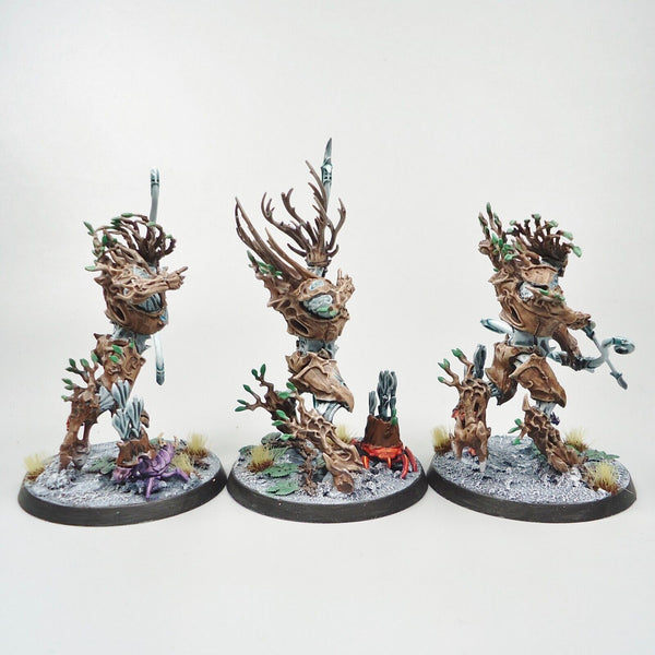 Warhammer Fantasy Age of Sigmar Army Sylvaneth Kurnoth Hunters x3 Painted