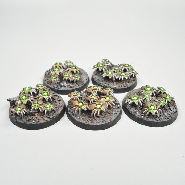 Warhammer 40k Army Necrons Necron Scarab Bases x5 Painted