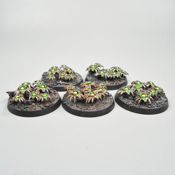 Warhammer 40k Army Necrons Necron Scarab Bases x5 Painted