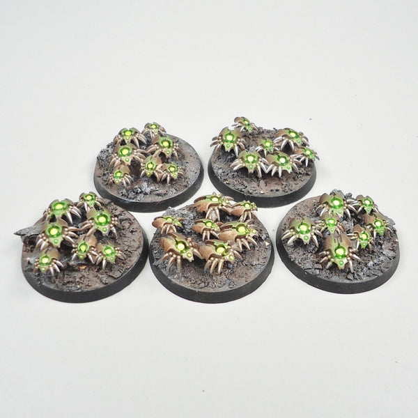 Warhammer 40k Army Necrons Necron Scarab Bases x5 Painted