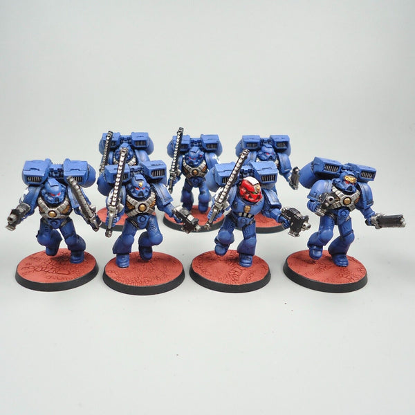 Warhammer 40k Army Space Marines Ultramarines Assault Marines x7 Painted