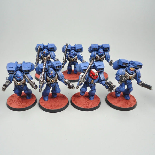 Warhammer 40k Army Space Marines Ultramarines Assault Marines x7 Painted