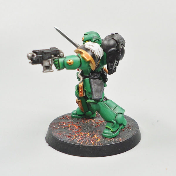 Warhammer 40k Army Space Marines Salamanders Lieutenant Painted