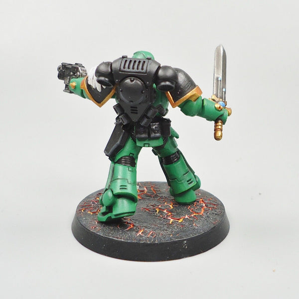 Warhammer 40k Army Space Marines Salamanders Lieutenant Painted