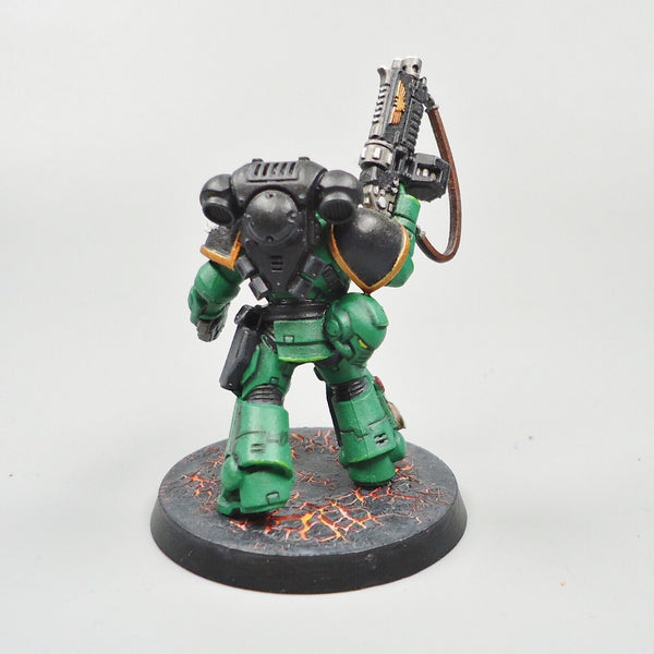 Warhammer 40k Army Space Marines Salamanders Lieutenant Painted