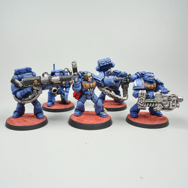 Warhammer 40k Army Space Marines Ultramarines Devastator Squad Painted