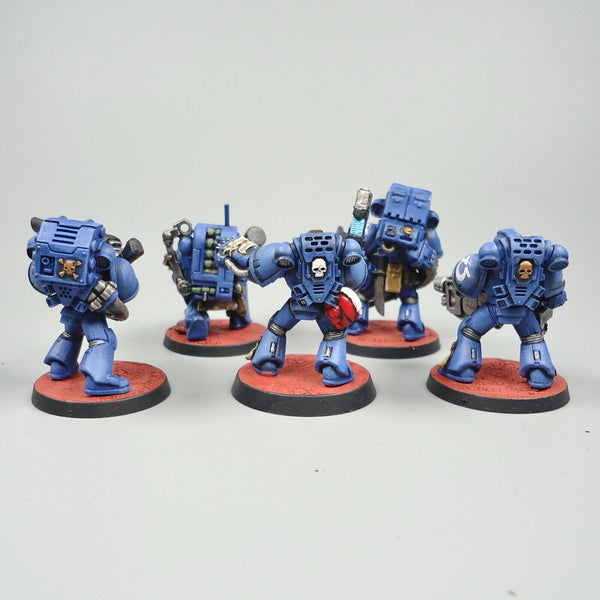 Warhammer 40k Army Space Marines Ultramarines Devastator Squad Painted