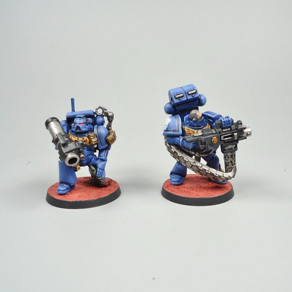 Warhammer 40k Army Space Marines Ultramarines Devastator Squad Painted