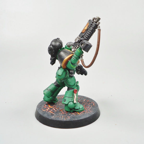 Warhammer 40k Army Space Marines Salamanders Lieutenant Painted