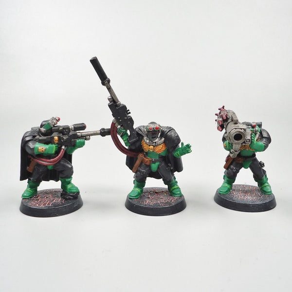 Warhammer 40k Army Space Marines Salamanders Sniper Scouts x5 Painted