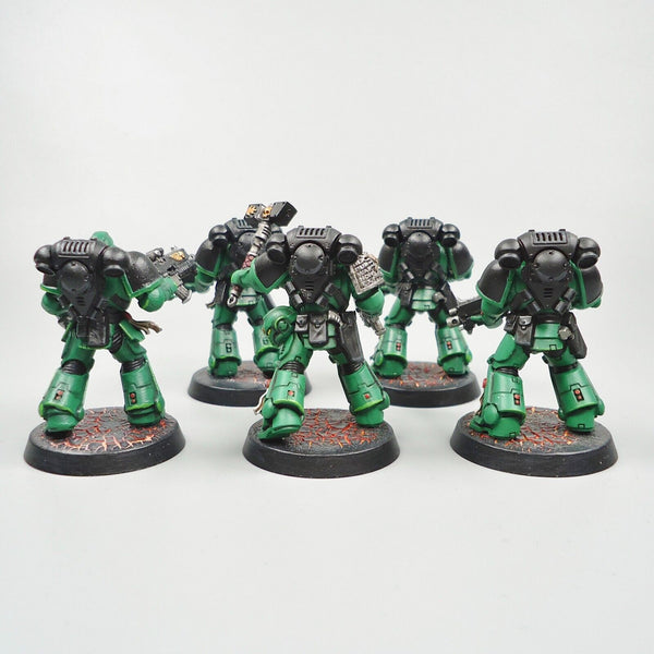 Warhammer 40k Army Space Marines Salamanders Intercessors x5 Painted