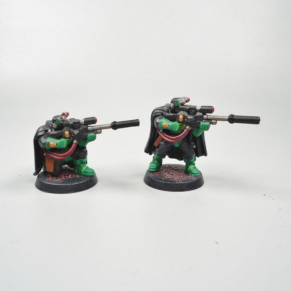 Warhammer 40k Army Space Marines Salamanders Sniper Scouts x5 Painted