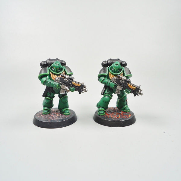 Warhammer 40k Army Space Marines Salamanders Intercessors x5 Painted