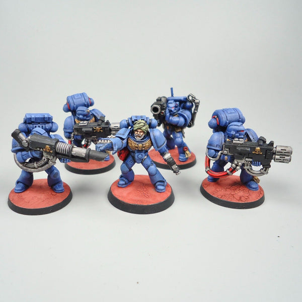 Warhammer 40k Army Space Marines Ultramarines Devastator Squad Painted