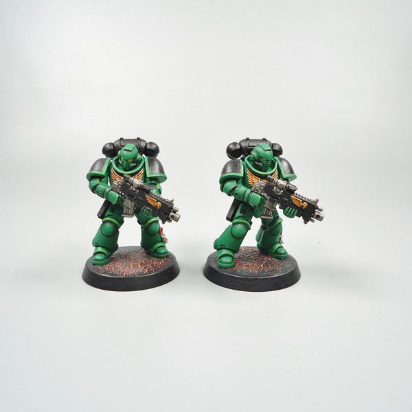 Warhammer 40k Army Space Marines Salamanders Intercessors x5 Painted