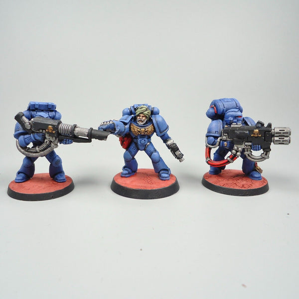 Warhammer 40k Army Space Marines Ultramarines Devastator Squad Painted