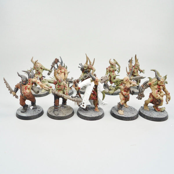 Warhammer 40k Army Chaos Space Marines Death Guard Poxwalkers x10 Painted