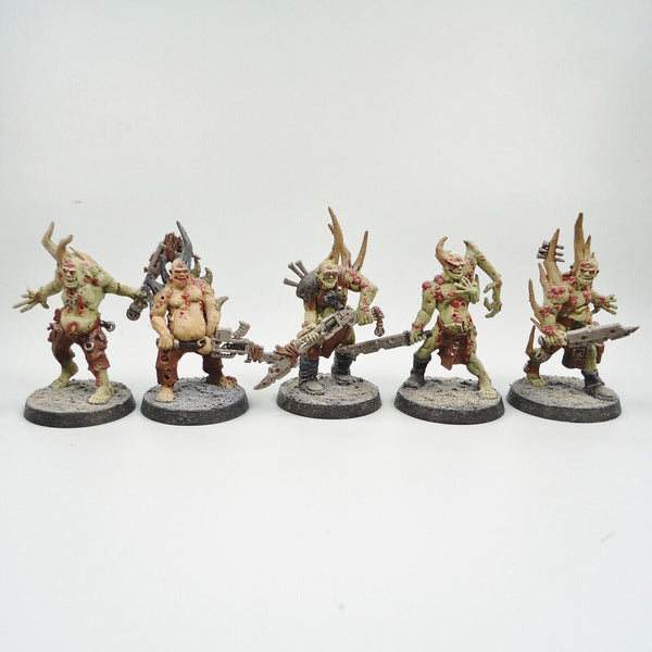 Warhammer 40k Army Chaos Space Marines Death Guard Poxwalkers x10 Painted