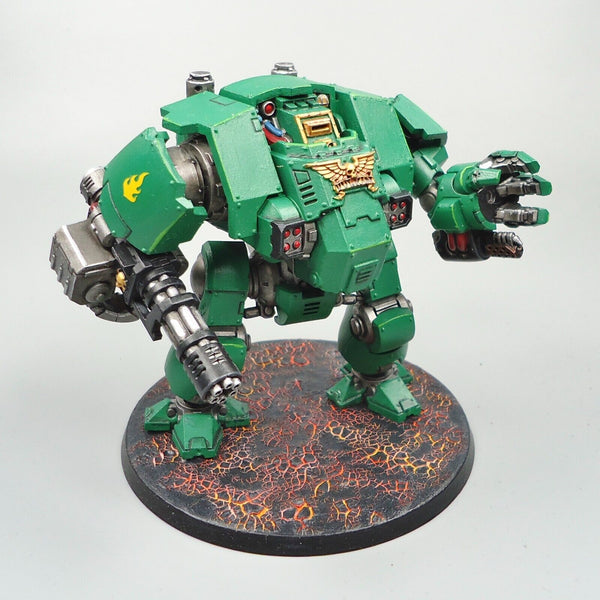 Warhammer 40k Army Space Marines Salamanders Redemptor Dreadnought Painted