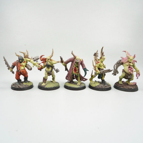 Warhammer 40k Army Chaos Space Marines Death Guard Poxwalkers x10 Painted