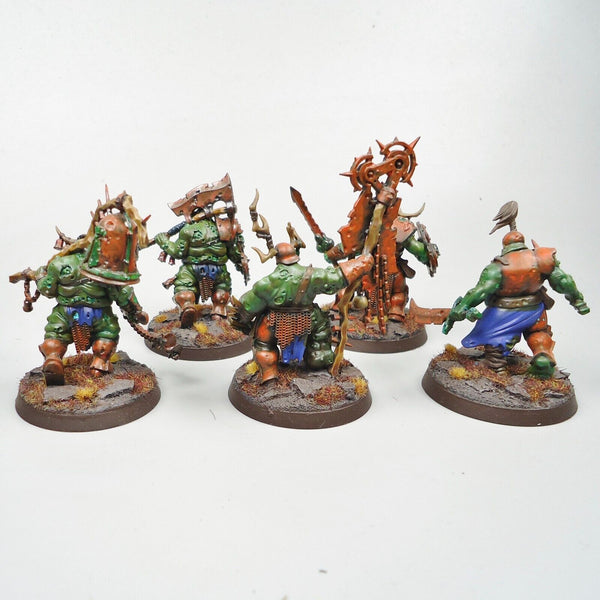 Maggotkin of Nurgle Blightkings x5 Painted - Warhammer Age Of Sigmar Army