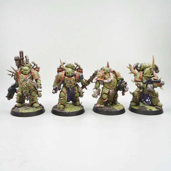 Warhammer 40k Army Chaos Space Marines Death Guard Plague Marines x9 Painted