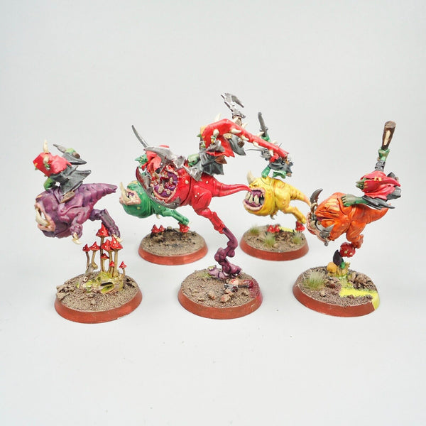 Warhammer Fantasy Age of Sigmar Army Orc Gloomspite Gitz Squig Hoppers x5