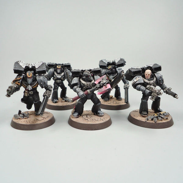 Warhammer 40k Army Space Marines Raven Guard Assault Marines x5 -GW and 3D Print