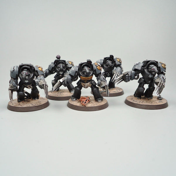 Warhammer 40k Army Space Marines Raven Guard Terminators x5 - GW and 3D Print