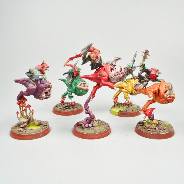 Warhammer Fantasy Age of Sigmar Army Orc Gloomspite Gitz Squig Hoppers x5