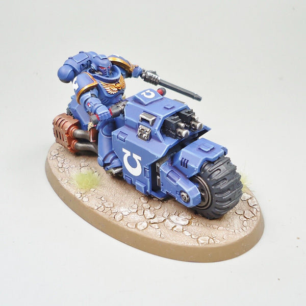 Space Marines Ultramarines Outriders x3 Painted - Warhammer 40k Army