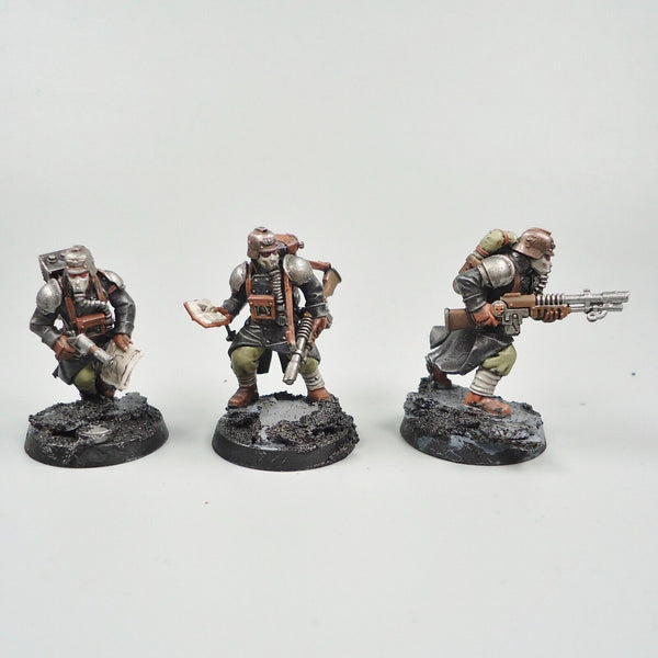 Warhammer 40k Army Astra Militarum Death Korps of Krieg Infantry x3 Painted