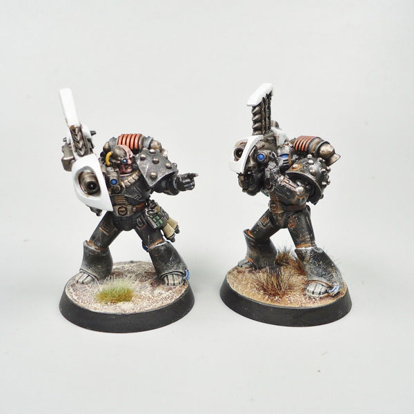 Space Marines 30k Iron Hands Missile Launchers x10 Painted - Warhammer 40k Army